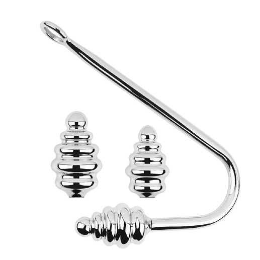 GreatBenefit Hook Set Anal Ribbed Screw-in 8826 0407